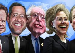 2016-democratic-candidates-caricature