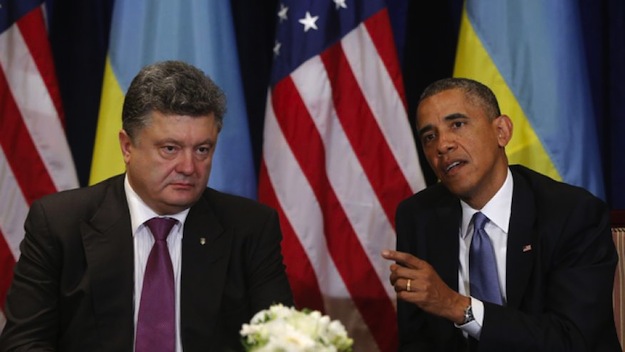 obama and Poroshenko in poland