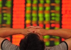 China's benchmark index fell by 5.9 per cent