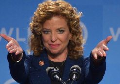 DNC Chair Rep. Debbie Wasserman Schultz, D-FL, speaks at the Democratic National Committee's Womens Leadership Forum Issues Conference in Washington, DC on September 19, 2014. AFP PHOTO/Mandel NGAN (Photo credit should read MANDEL NGAN/AFP/Getty Images)