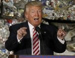 Republican presidential candidate Donald Trump speaks during a campaign stop, Tuesday, June 28, 2016, at Alumisource, a metals recycling facility in Monessen, Pa. (Photo: AP Photo/Keith Srakocic)