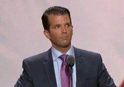 Donald J. Trump Jr. speaks at the Republican National Convention on July 19, 2016 at the Quicken Loans Arena in Cleveland, Ohio. (Photo: PPD)