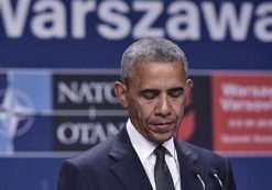 U.S. President Barack Obama attends a press conference following a bilateral meeting on the sidelines of the NATO Summit in Warsaw, Poland, July 8, 2016. (Photo: AFP)