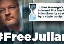 Julian Assange, the founder of WikiLeaks, has been the target of Democratic Party attacks and the Ecuador government who cut his Internet connection after he began releasing hacked documents damaging to Hillary Clinton. The above image began circulating around social media and Internet.