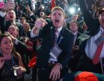 Supporters of Donald Trump cheer as they watch election returns, Nov. 8, 2016, in New York. (Photo: AP/Associated Press)