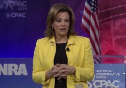 KT McFarland, a national security analyst for Fox News, delivered remarks at the 2016 Conservative Political Action Conference in National Harbor, Maryland.