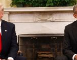 President-Elect Donald J. Trump meets with President Barack Obama in the Oval Office on November 10, 2016. (Photo: AP)