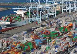 File photo: Shipping cranes and containers at a U.S. port depicting the trade of imports, exports and overall gross domestic product, or GDP. (Photo: REUTERS)