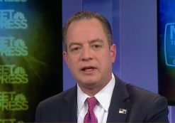 Republican National Committee (RNC) Chair Reince Priebus during an interview on NBC's 