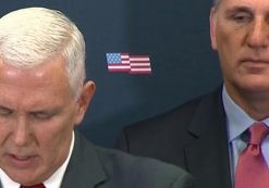 Vice President-elect Mike Pence, R-Ind., and House Majority Leader Kevin McCarthy, R-Calif., attend a press conference with House Speaker Paul Ryan, R-Wis., on Wednesday January 4, 2017.