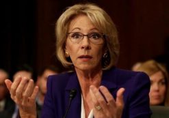 Betsy DeVos testifies before the Senate Health, Education and Labor Committee confirmation hearing on January 17, 2017. (Photo: Reuters)