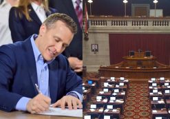 Missouri Republican Governor Eric Greitens signs 