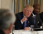 President Donald J. Trump holds a meeting with manufacturing leaders on Thursday Feb. 23, 2017. (Photo: Reuters)