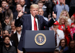 President Donald J. Trump speaks at a rally Wednesday, March 15, 2017, in Nashville, Tenn. (Photo: AP)