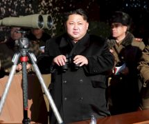 North Korean leader Kim Jong Un, center watches a firing contest of the KPA artillery units at undisclosed location in this photo released by North Korea's Korean Central News Agency (KCNA) in Pyongyang on January 5, 2016. (Photo: Reuters)