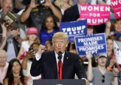 President Donald J. Trump speaks to supporters at a rally in Harrisburg, Pennsylvania. (Photo: AP)