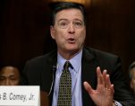 FBI Director James Comey testifies before a Senate Judiciary Committee hearing on 