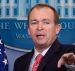 Budget Director Mick Mulvaney responds to a question from reporters about President Donald Trump's proposed fiscal 2018 federal budget in the Press Briefing Room of the White House in Washington, Tuesday, May 23, 2017. (Photo: AP)