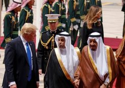 President Donald J. Trump arrives and is greeted by Saudi King Salman bin Abdulaziz on the start of his first overseas trip since taking the Oath of Office. (Photo: AP)