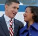 Michael Flynn and Susan Rice shake hands at a January 10 event in Washington. (Photo: Reuters)