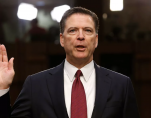 Former FBI director James Comey is sworn in prior to testifying before the Senate Intelligence Committee on June 8, 2017. (Photo: Reuters)