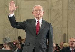 Sen. Jeff Sessions, R-Ala. is sworn in on Capitol Hill in Washington, Tuesday, Jan. 10, 2017, prior to testifying at his confirmation hearing for attorney general before the Senate Judiciary Committee. (Photo: Reuters)