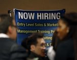 Job seekers wait to meet with employers at a career fair in New York City, October 24, 2012. (Photo: Reuters)