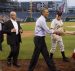 US President Barack Obama greets members of the Republican team during the annual Congressional Baseball Game between the Democrats and Republicans in Congress at Nationals Park in Washington, DC, June 11, 2015. (Photo: AP)