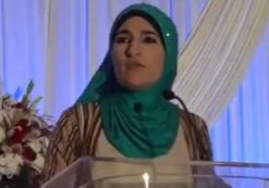 Radical activist and Islamist Linda Sarsour addresses the 54th Annual Islamic Society of North America (ISNA). (Photo: SS)