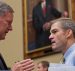 Reps. Mark Meadows, R-N.C., left, and Jim Jordan, R-Ohio, members of the House Freedom Caucus, talk before a House Oversight and Government Reform Committee hearing. (Photo: AP)