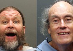 Mark Prichard, 59, Patrick Diehl, 70, were arrested for allegedly threatening to kill Republicans at Sen. Jeff Flake's office. (Photo: Pima County Sheriff)