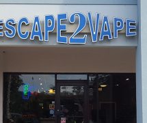 File: Outside Escape to Vape, a brick-and-mortar e-cigarette and e-liquid vapor store in Gainesville, Florida on June 30, 2017. (Photo: People's Pundit Daily/PPD)