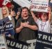 Donald Trump holds a rally in West Virginia.