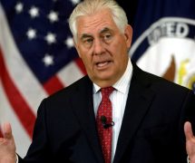 U.S. Secretary of State Rex Tillerson delivers remarks to the employees at the State Department in Washington, U.S., May 3, 2017. (Photo: Reuters)