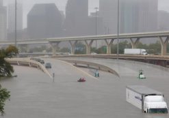 Interstate highway 45 is submerged from the effects of Hurricane Harvey seen during widespread flooding in Houston, Texas, U.S. August 27, 2017. (Photo: Reuters)