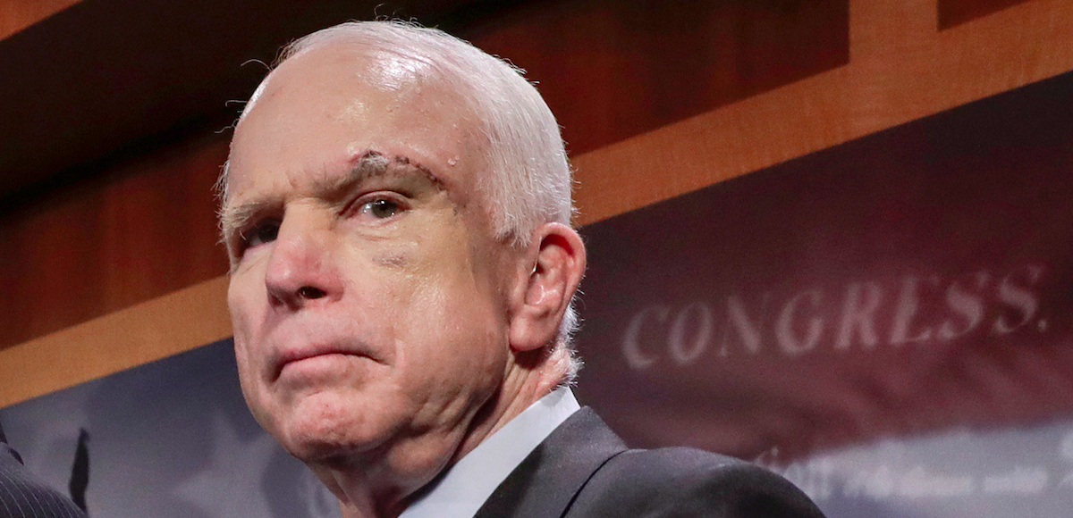 Sen. John McCain of Arizona speaking with reporters at the Capitol in Washington on Thursday. (Photo: Reuters)