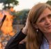 Former U.S. Ambassador to the United Nations Samantha Power stands near the first Cameroon Ivory Burn at the Palais des Congres in Yaounde, Cameroon. (Photo: AP)