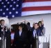 President Donald Trump, from left, greets Tony Kim, Kim Hak Song, seen in the shadow, and Kim Dong Chul, three Americans detained in North Korea for more than a year, as they arrive at Andrews Air Force Base in Md., Thursday, May 10, 2018. First lady Melania Trump also greet them at right. (Photo: AP)