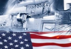 American Manufacturing Sector Graphic Concept. (Photo: AdobeStock)