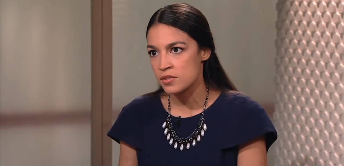 Alexandria Ocasio-Cortez during a widely criticized viral interview with PBS (Public Broadcasting Station). (Photo: Screenshot)