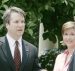 Brett Kavanaugh is sworn in as a judge in the U.S. Court of Appeals for the District of Columbia by Supreme Court Associate Justice Anthony Kennedy in a Rose Garden ceremony at the White House in Washington June 1, 2006. (Photo: Reuters)