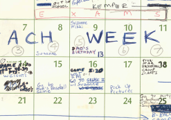 Four months of Judge Brett Kavanaugh's calendar from the summer of 1982. (Senate Judiciary Committee)