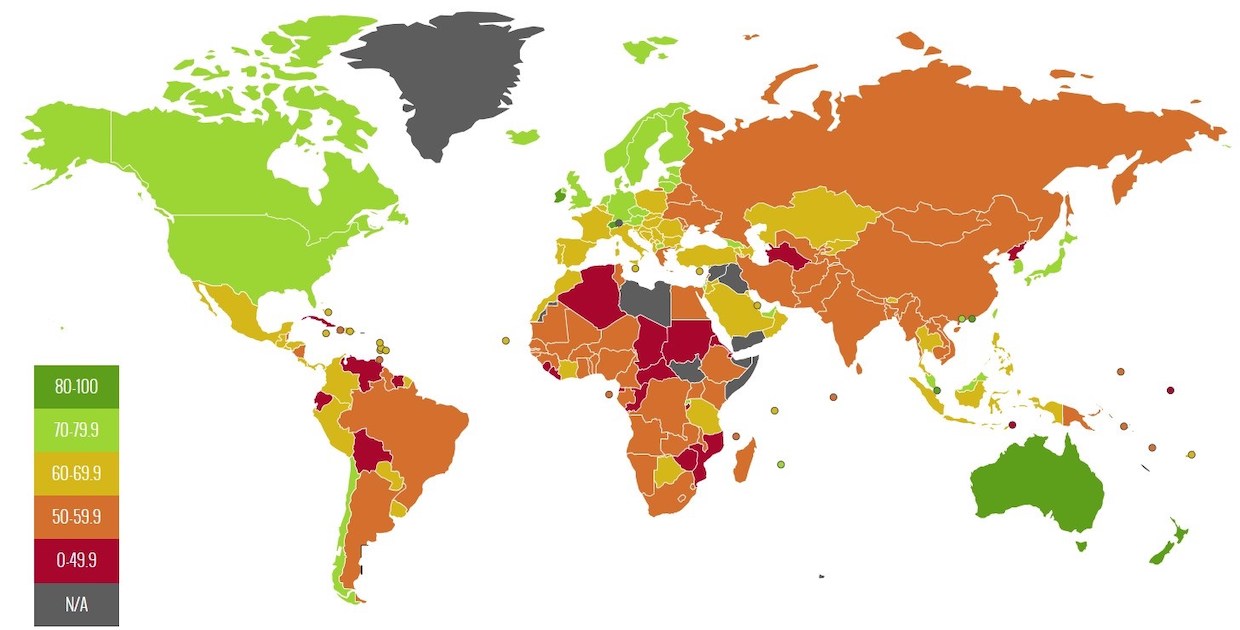 Source: Heritage Foundation, the Index of Economic Freedom