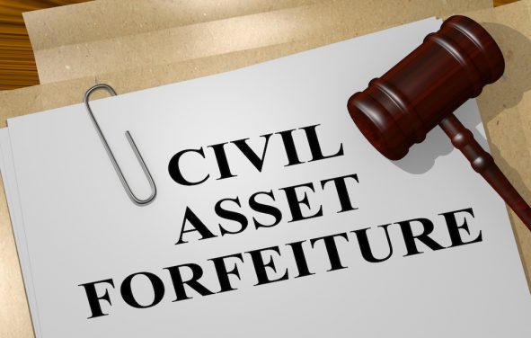 3D illustration of Civil Asset Forfeiture title on legal document. (Photo: AdobeStock/Hafakot/PPD)