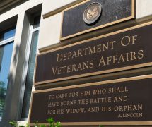 This May 19, 2014 photo shows a a sign in front of the Veterans Affairs building in Washington, DC. (Photo: Reuters)