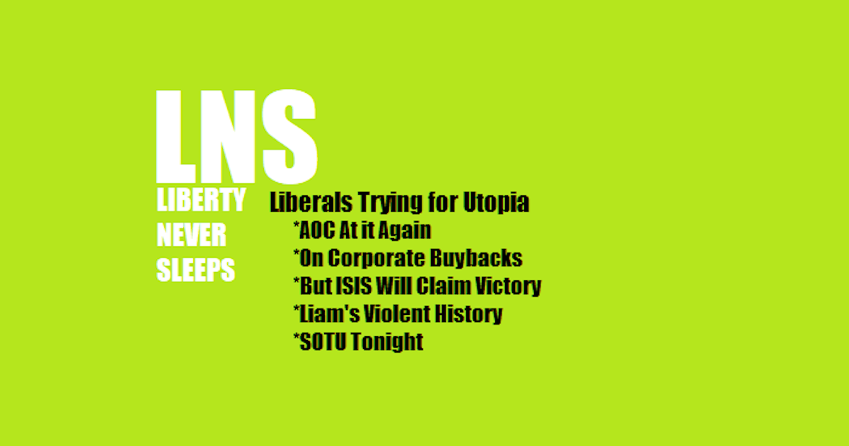 On this episode of Liberty Never Sleeps, Tom delves into the thinking behind liberals' attempts to create utopia through government, or any means necessary.