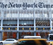 New York Times (NYT) building in New York City. (PHOTO: REUTERS)