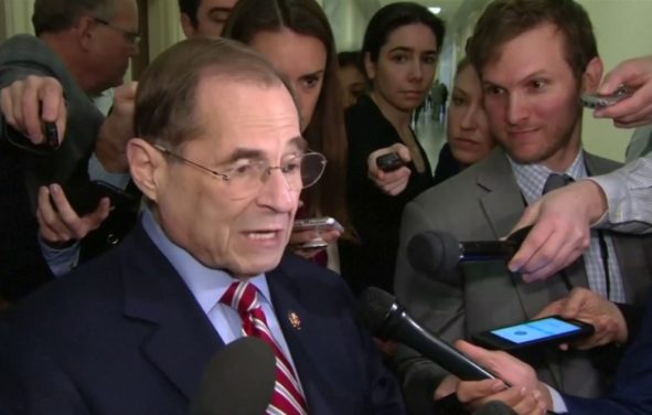 Rep. Jerry Nadler, D-N.Y., the Chairman of the House Judiciary Committee, speaks to reporters demanding the unredacted version of the Mueller report on April 3, 2019.