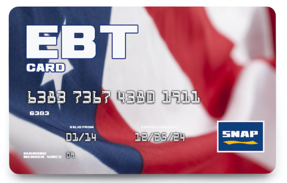 Graphic concept for an EBT, or Electronic Benefits Transfer, SNAP Card for food stamps. (Photo: AdobeStock)