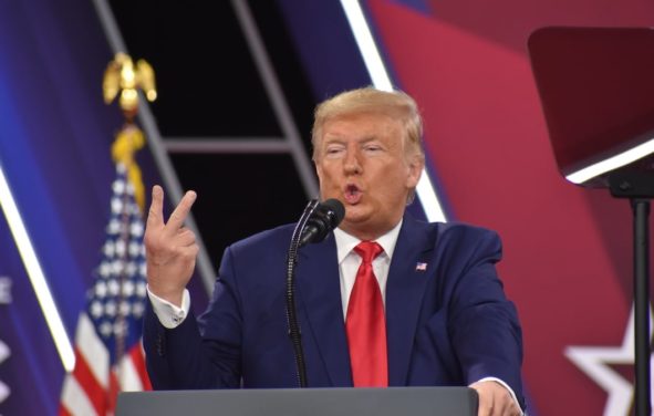 President Donald J. Trump speaks to young conservative activists at CPAC 2020 in National Harbor, Maryland on February 29, 2020. (Photo: People's Pundit Daily)